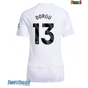 Manchester United Patrick Dorgu #13 Tricou Fotbal Replică 2025-26 Femei Deplasare